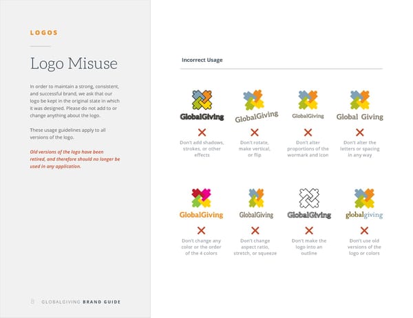 GlobalGiving Brand Book - Page 8