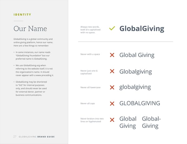 GlobalGiving Brand Book - Page 27