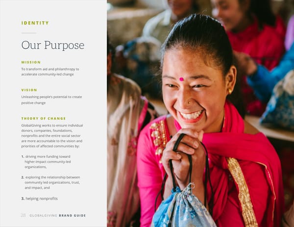 GlobalGiving Brand Book - Page 28