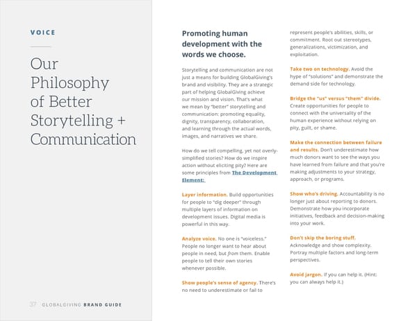 GlobalGiving Brand Book - Page 37