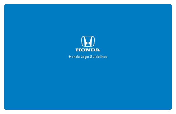 Honda Brand Brand Book - Page 3