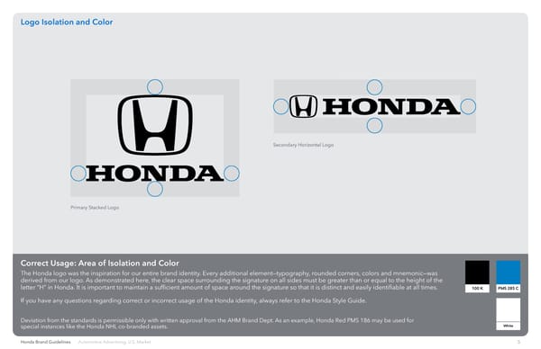 Honda Brand Brand Book - Page 5