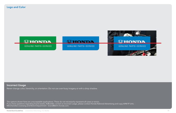 Honda Brand Brand Book - Page 71
