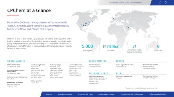 2021 Sustainability Report | Chevron Phillips - Page 7