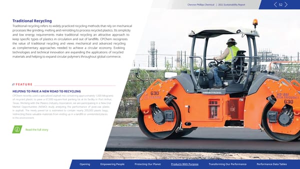 2021 Sustainability Report | Chevron Phillips - Page 52