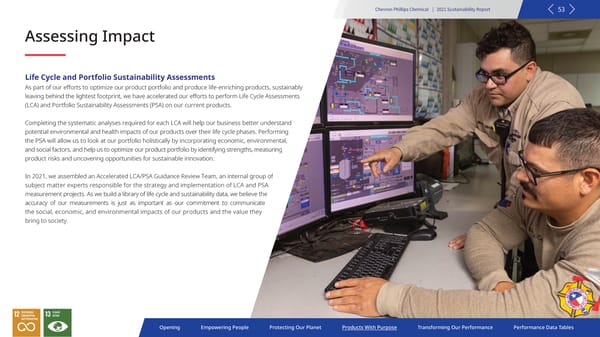 2021 Sustainability Report | Chevron Phillips - Page 53