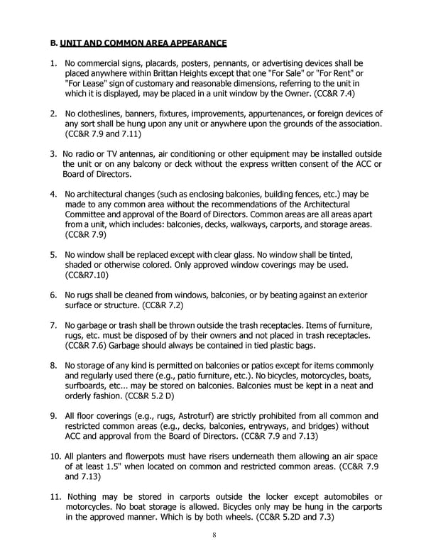 Brittan Heights Rules Manual and Residents Handbook 2017.doc - Page 8