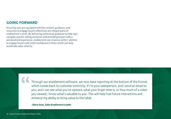 State of Sales Enablement Report 2023 - Page 15