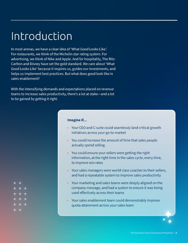 What Good Looks Like  The Essential Sales Enablement Playbook - Page 3