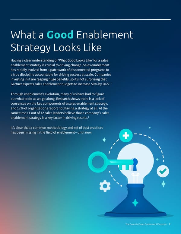 What Good Looks Like  The Essential Sales Enablement Playbook - Page 7