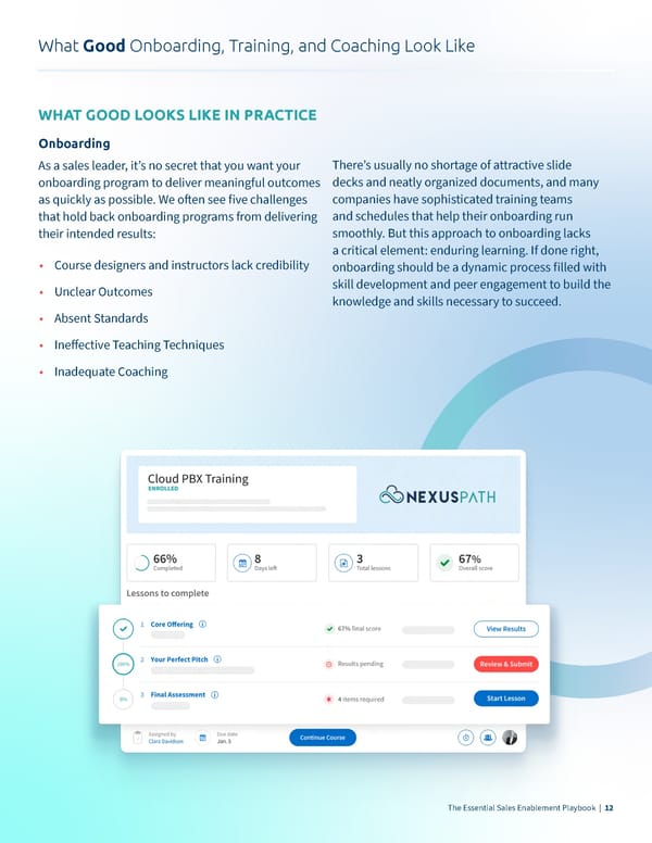 What Good Looks Like  The Essential Sales Enablement Playbook - Page 12