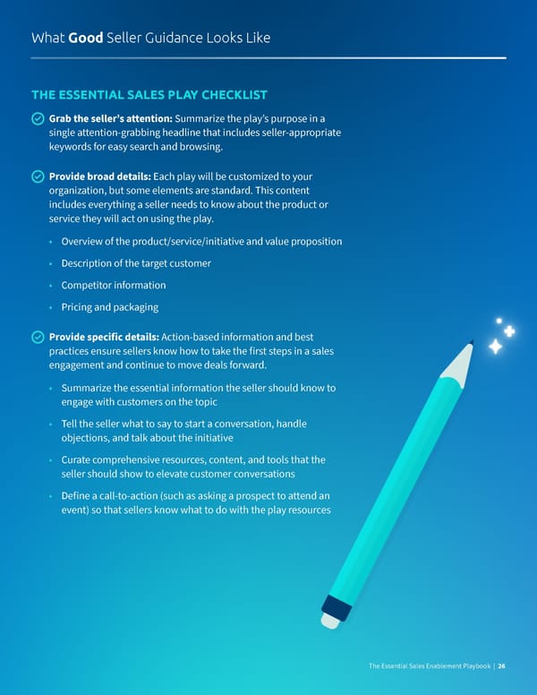 What Good Looks Like  The Essential Sales Enablement Playbook - Page 26