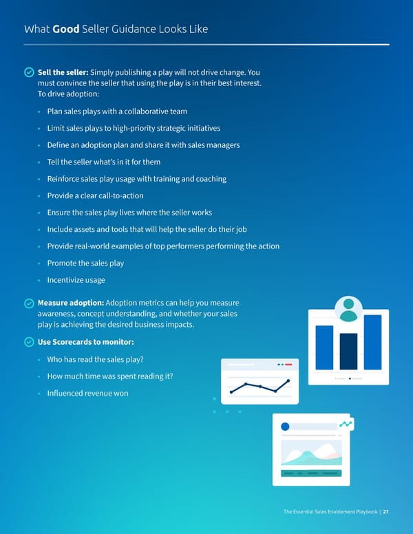 What Good Looks Like  The Essential Sales Enablement Playbook - Page 27