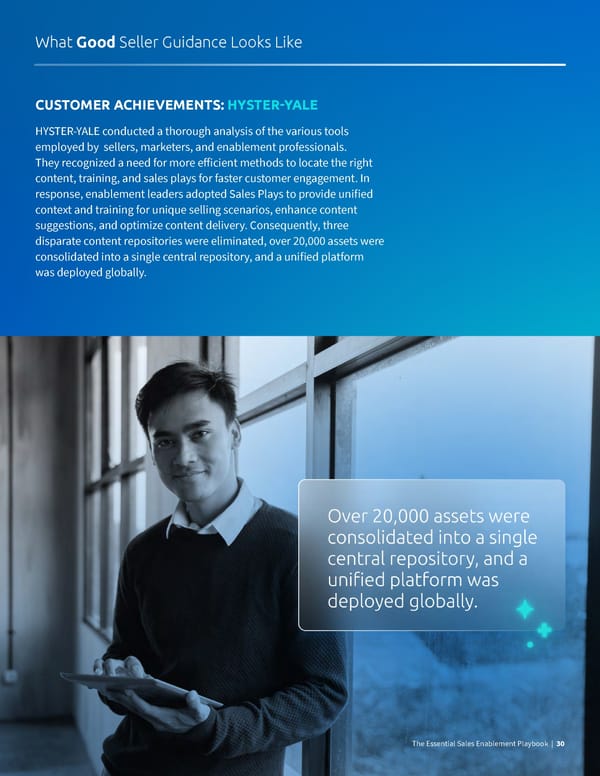 What Good Looks Like  The Essential Sales Enablement Playbook - Page 30