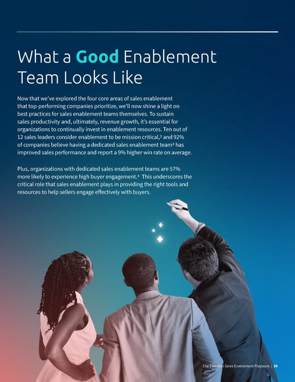 What Good Looks Like  The Essential Sales Enablement Playbook - Page 39