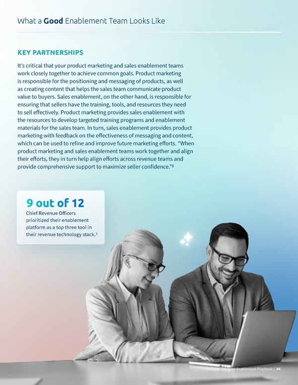 What Good Looks Like  The Essential Sales Enablement Playbook - Page 44