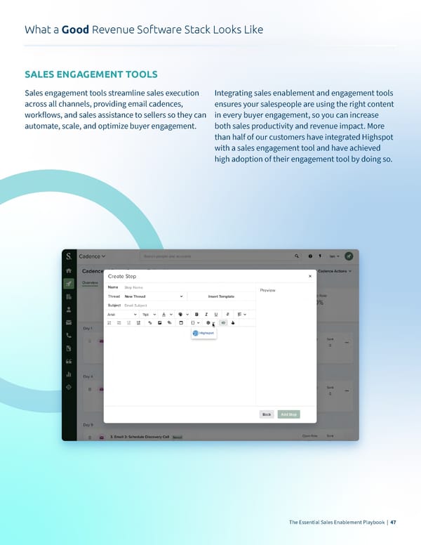 What Good Looks Like  The Essential Sales Enablement Playbook - Page 47