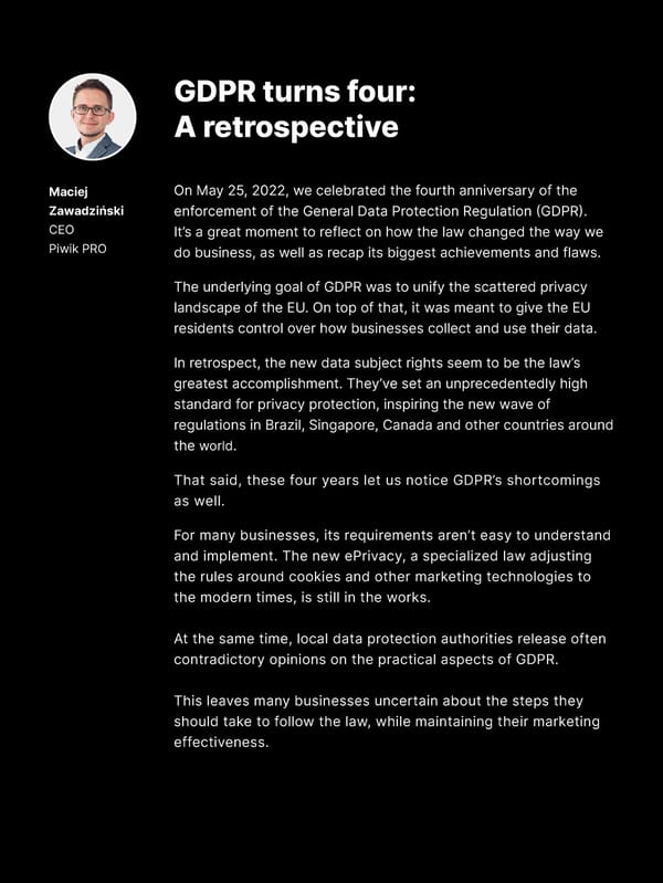 Four years into GDPR | Piwik Pro - Page 2