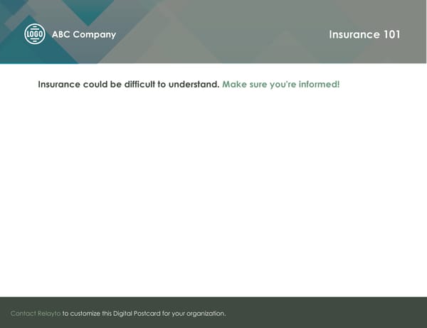 Insurance 101 | Template - Page 1