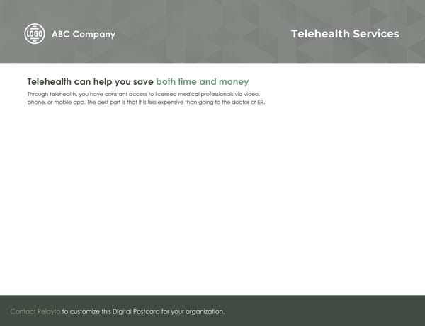 Telehealth | Template - Page 1
