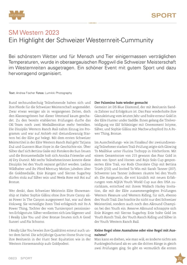 WESTERNER August 2023 - Page 21