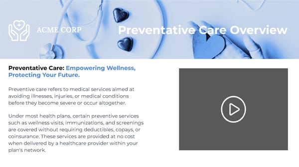 Preventative Care | Template - Page 1