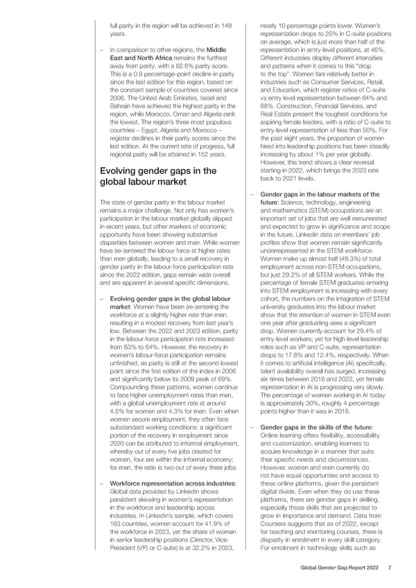 Global Gender Gap Report 2023 - Page 7