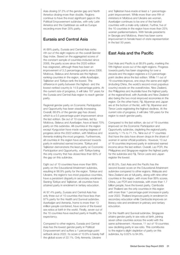 Global Gender Gap Report 2023 - Page 21