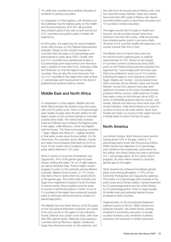 Global Gender Gap Report 2023 - Page 23