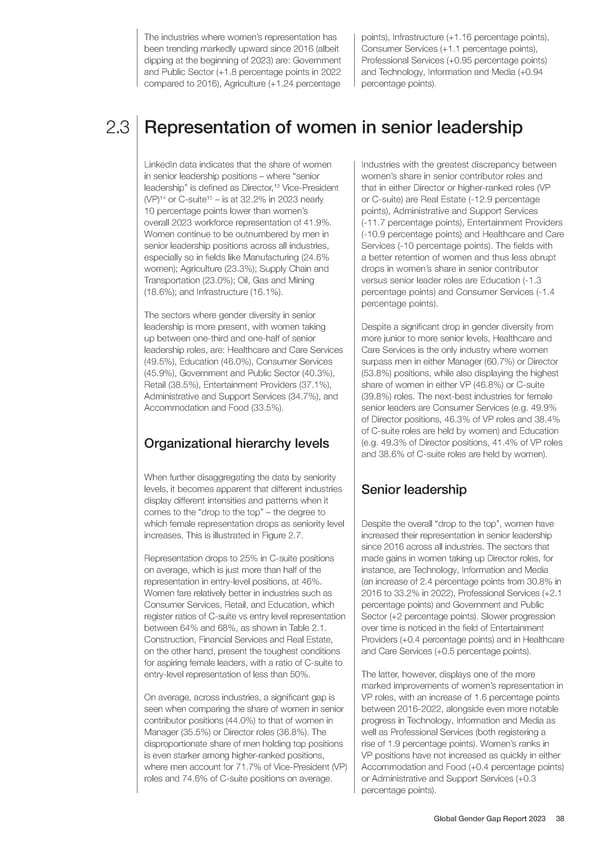 Global Gender Gap Report 2023 - Page 38