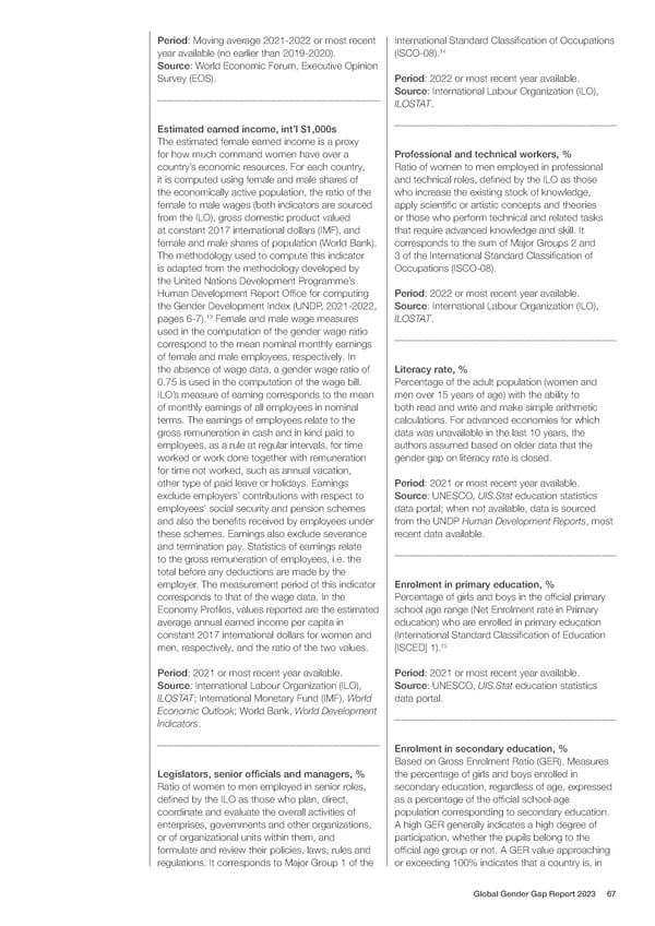 Global Gender Gap Report 2023 - Page 67