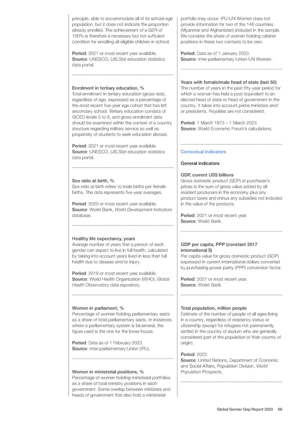 Global Gender Gap Report 2023 - Page 68