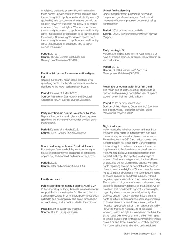 Global Gender Gap Report 2023 - Page 72