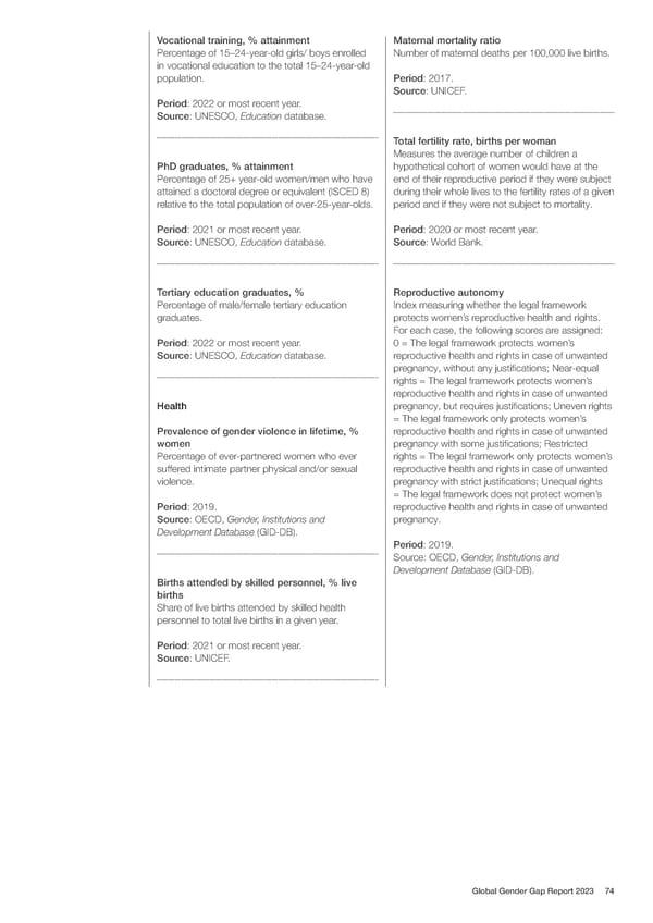 Global Gender Gap Report 2023 - Page 74