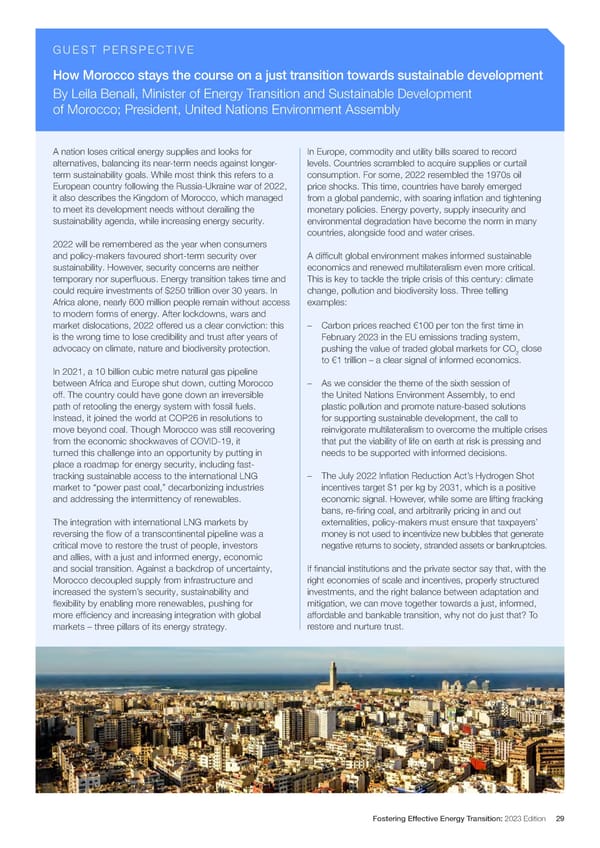 Fostering Effective Energy Transition 2023 - Page 29