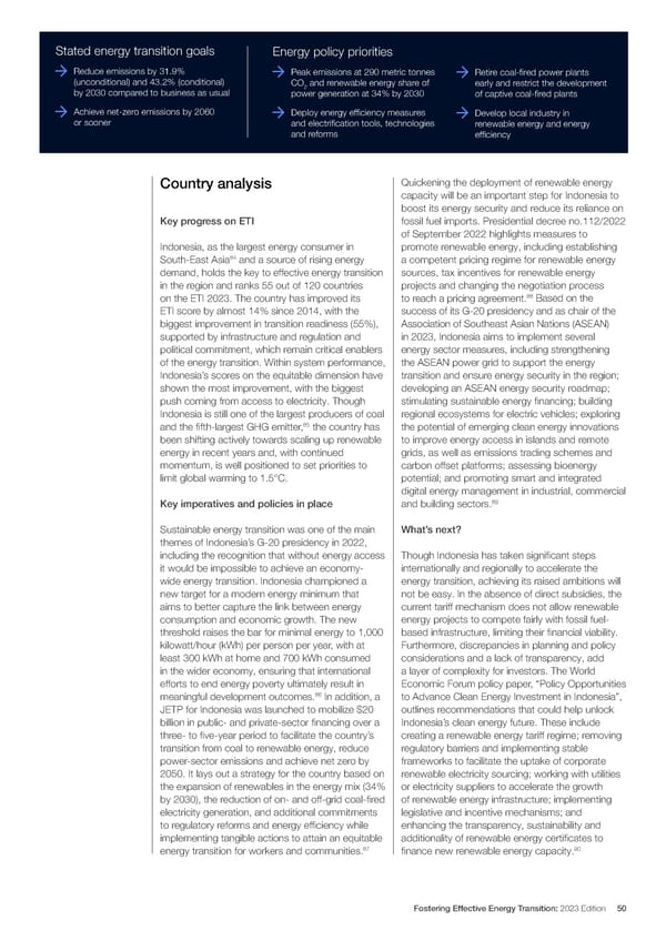 Fostering Effective Energy Transition 2023 - Page 50