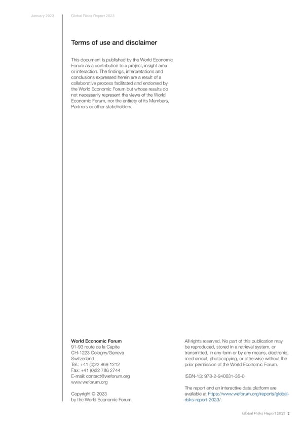 Global Risks Report 2023 - Page 2