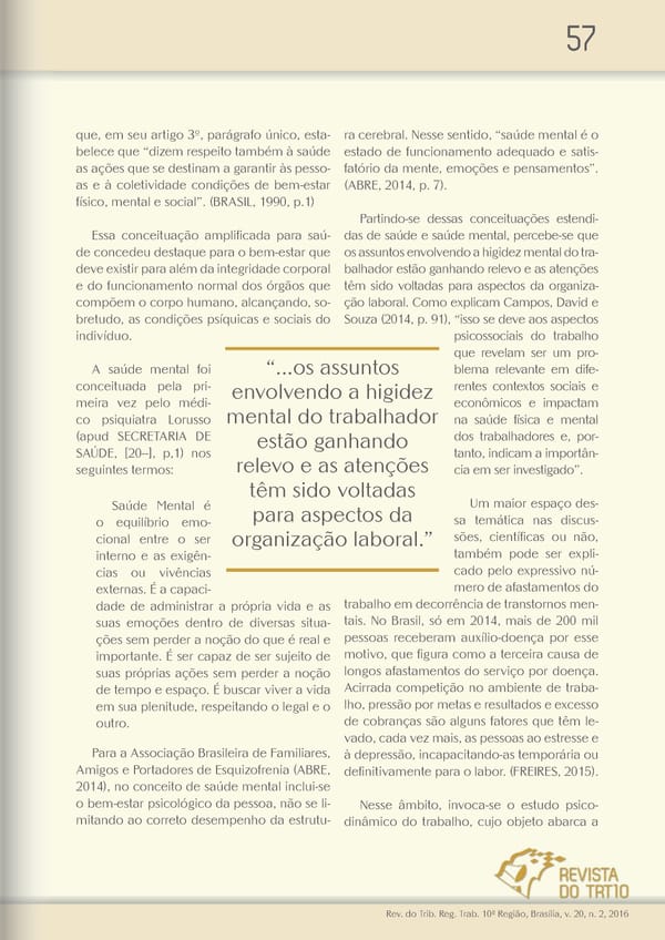 Revista do TRT 10 V. 20 n. 2 2016 - Page 57