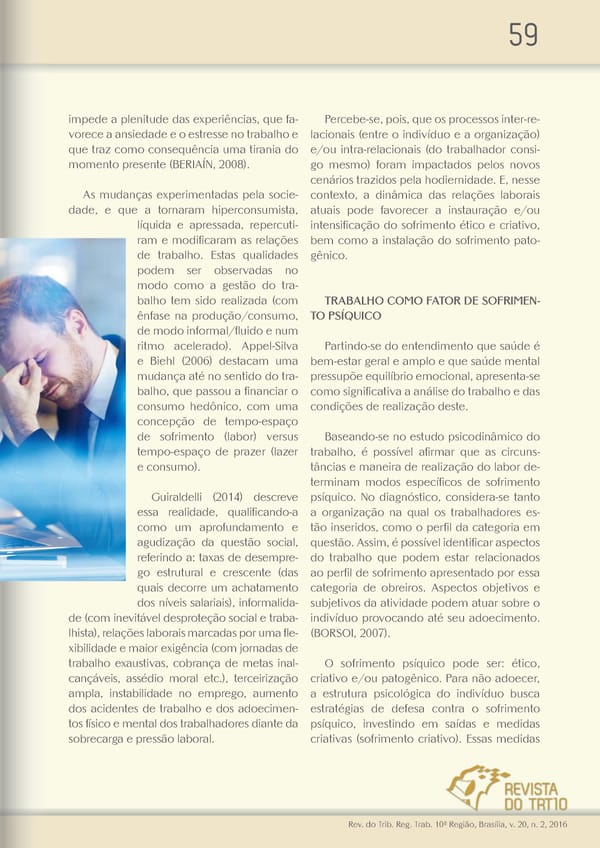 Revista do TRT 10 V. 20 n. 2 2016 - Page 59