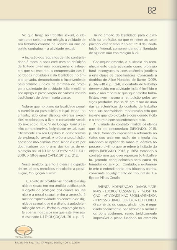 Revista do TRT 10 V. 20 n. 2 2016 - Page 82