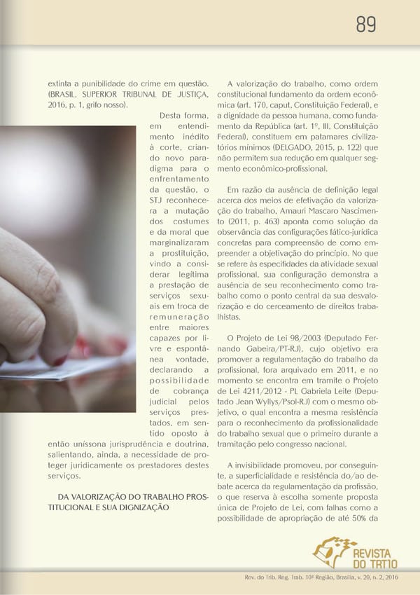 Revista do TRT 10 V. 20 n. 2 2016 - Page 89