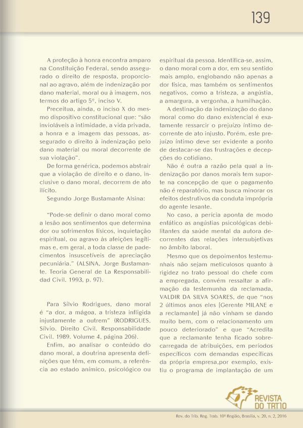 Revista do TRT 10 V. 20 n. 2 2016 - Page 139