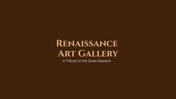 Renaissance Art Gallery | A Tribute to the Great Masters - Page 1