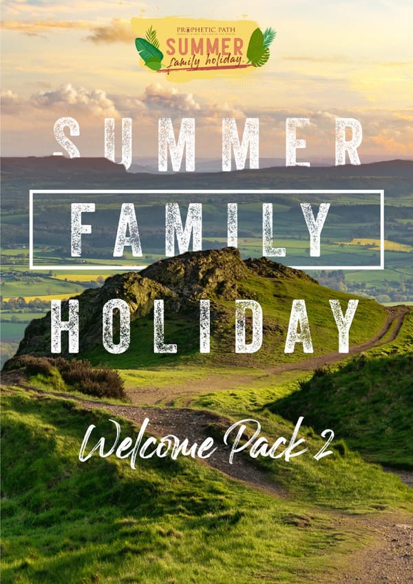 Welcome Pack - Summer Family Holiday - Page 1