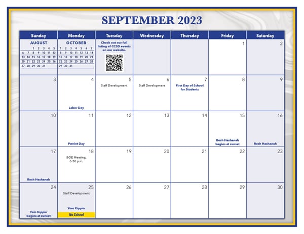 CCSD 2023-2024 Calendar & Parent Guide - Page 9