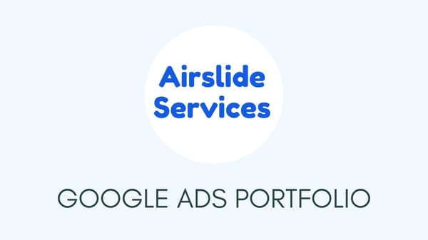 Google ads portfolio - Page 1