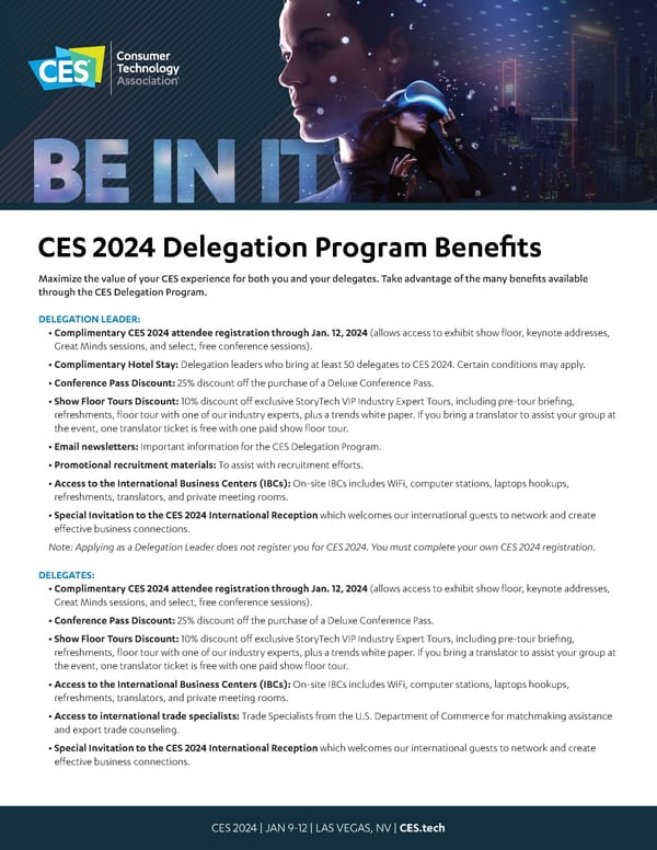 Ces 2024 delegation benefits - Page 1