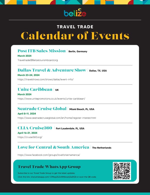 Belize 2024 Calendar of Events - Page 6