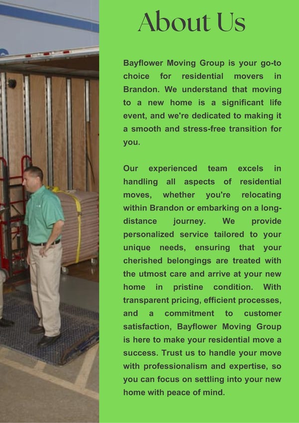 Seamless Moves with Residential Movers Brandon - Page 2