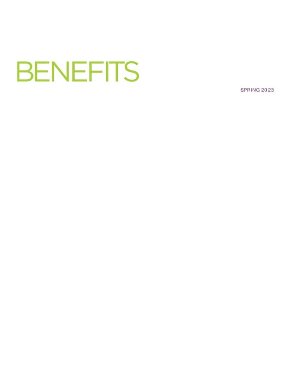 Benefits Bulletin | NRECA - Page 1
